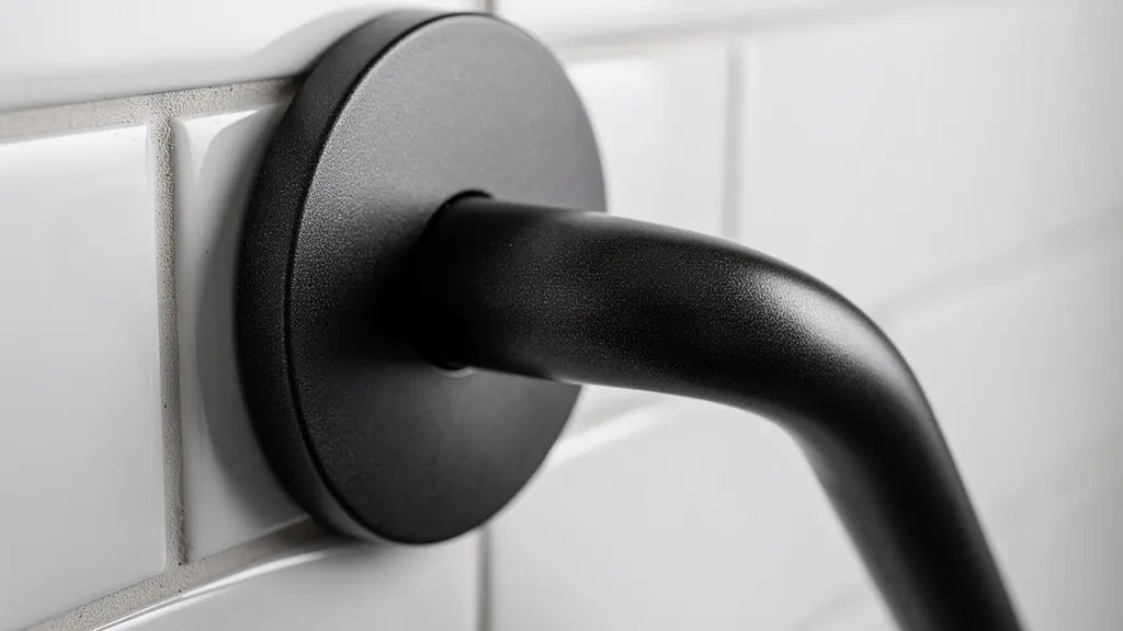 Asideros de seguridad integrados con diseño elegante en baño contemporáneo